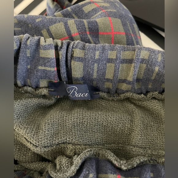 Unique Elevated Checkered Boutique Boci Track Pants - Picture 2 of 7